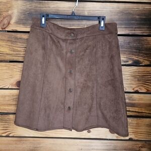 Chaps brown skirt